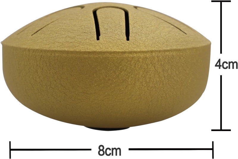 Rayzm Pocket Titanium Steel Tongue Drum, 3 Inches (8cm) 6 Tones A-Key Handpan Tank Drum, Mini Hand Drum Pentatonic Scale Percussion Instrument. - Image 2
